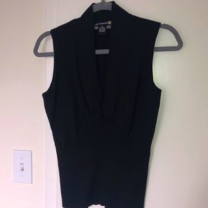 Silk blend v-neck sweater top